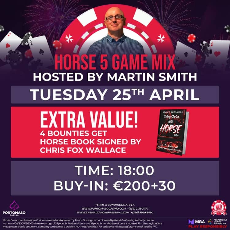 Horse 5 game mix - The Malta Poker Festival Spring edition 2023